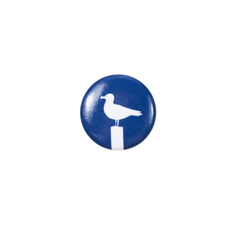 Magnet seagull (white seagull on blue background)