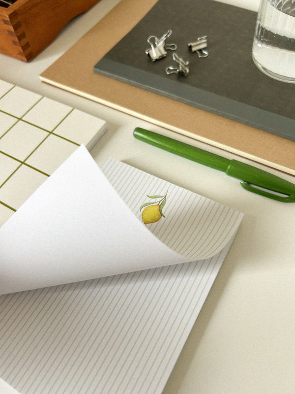 Bloc-notes poire, bloc-notes rayé, notes, bloc-notes, bloc-notes à base de plantes, fruits