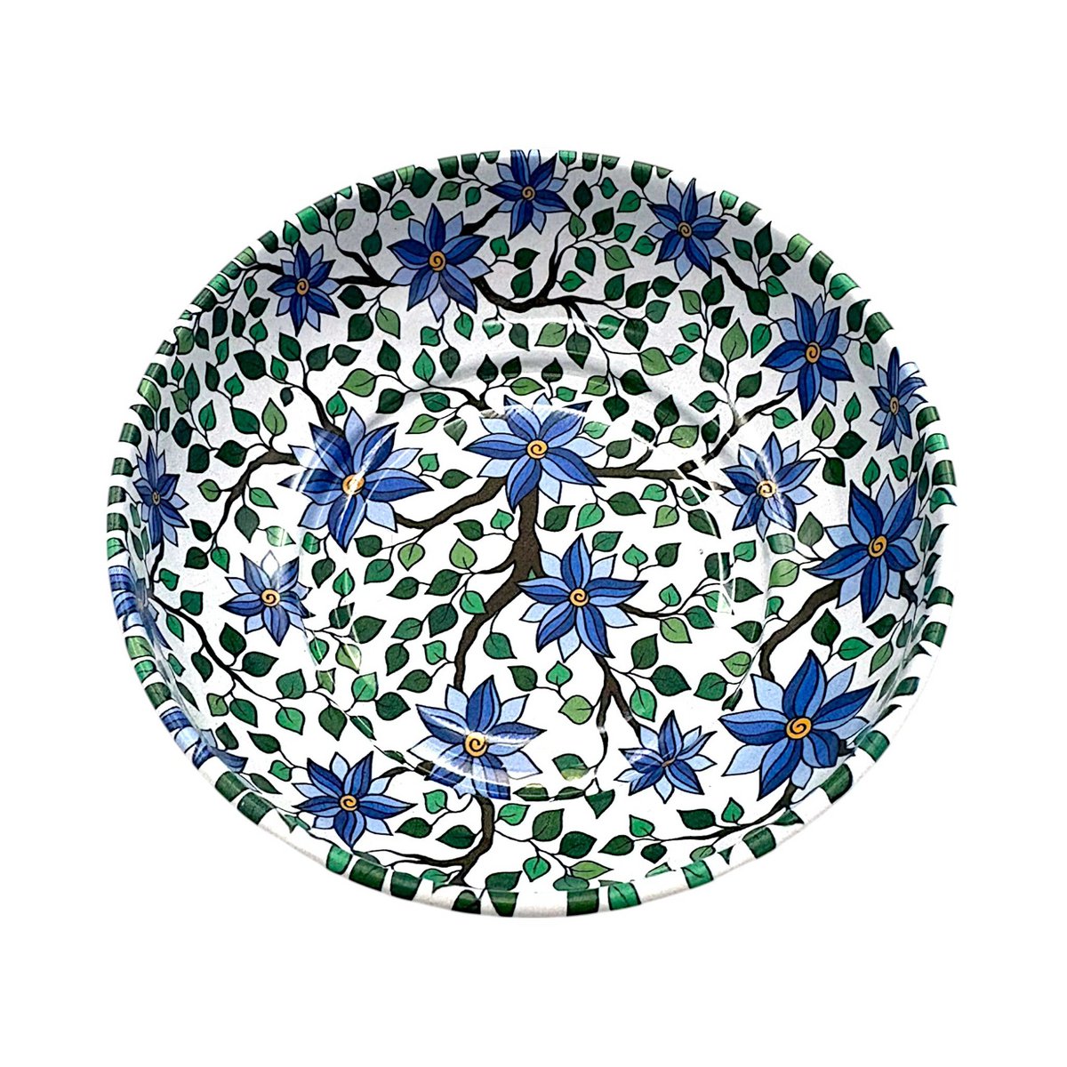 Metalen kom - bloem 1 - medium - 9 cm