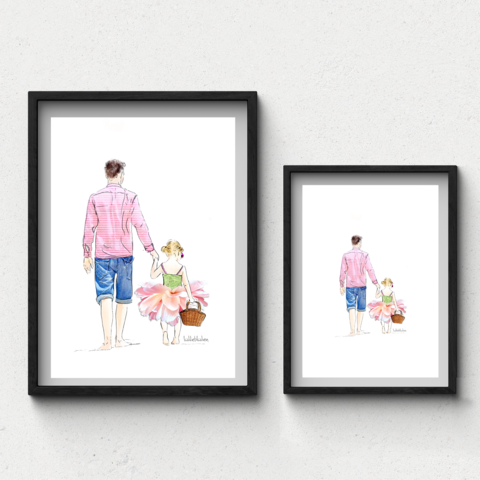 Papi, I love you - Art Prints