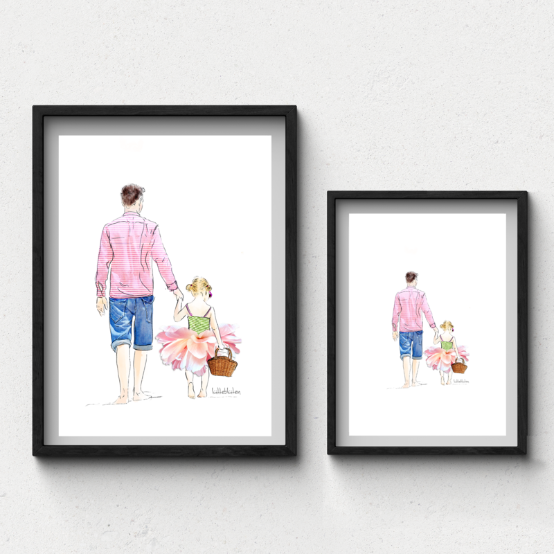 Papi, I love you - Art Prints