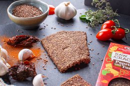 Keto Leinsamen Cracker Trio - Vegan, ohne Zuckerzusatz, Glutenfrei