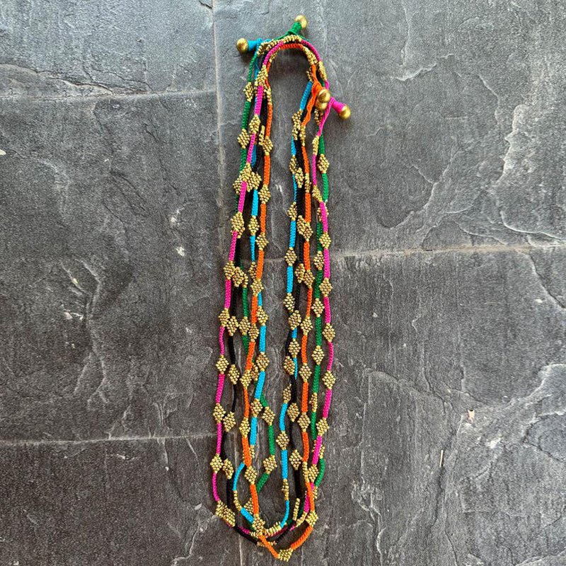 collar Dokra hecho a mano "Summerlove"