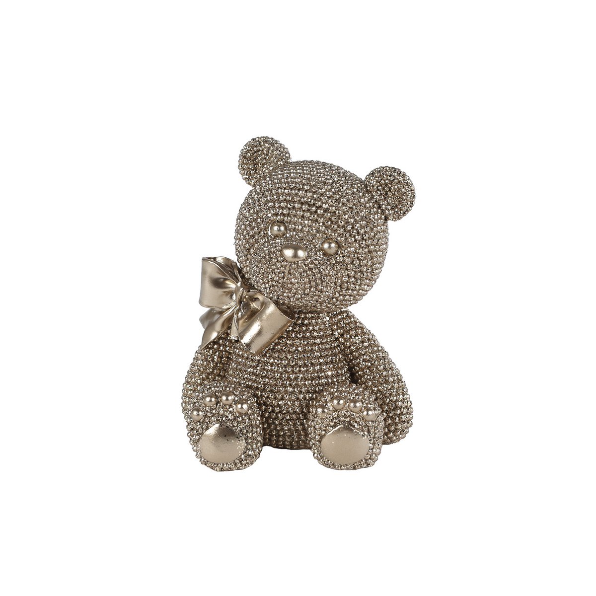Sculpture bear gold 10x8x13cm