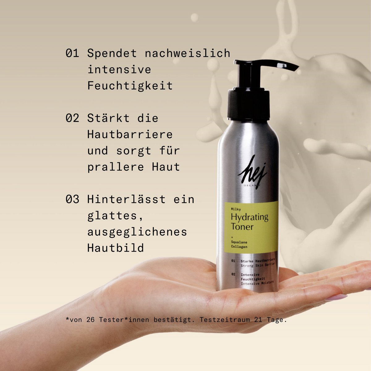 Melkachtige hydraterende toner | Hydraterende toner met collageen