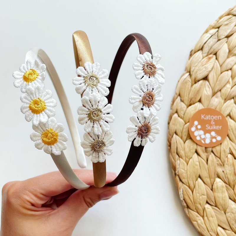 Diadema de margaritas (margarita amarilla)