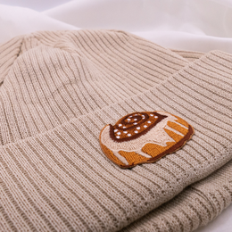 Hat cinnamon roll beanie embroidered Kanelbulle - Sweden gift winter hat colorful Scandinavia