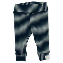Legging | Small rib | Navy - wit
