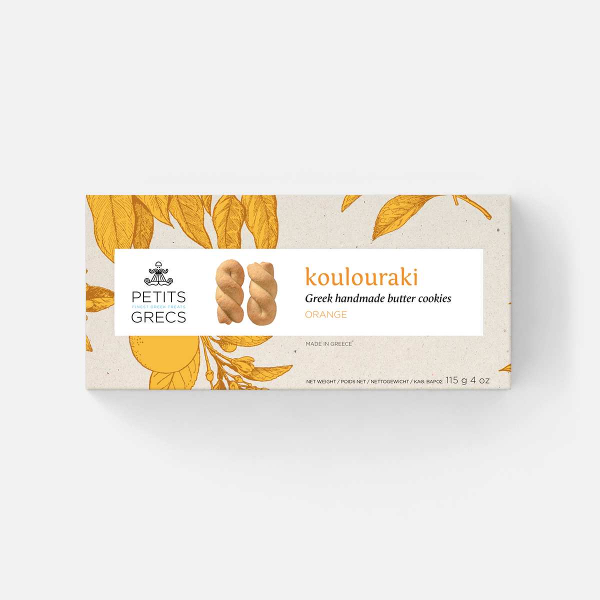 Koulouraki Orange - Greek handmade butter cookies