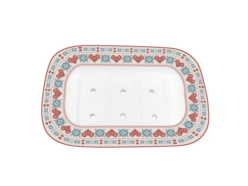Porcelain soap holder Hygge Holidays Isabelle Rose