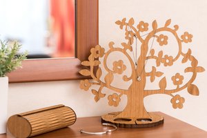 Krea-Wood Blumenschmuckhalter Baum