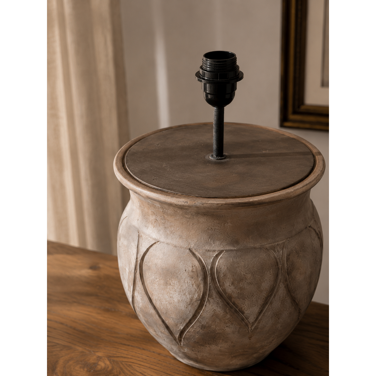 CUREME - lampe de table en céramique rustique