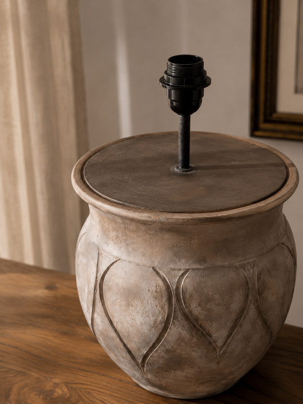 Cureme - Rustik keramisk bordlampe