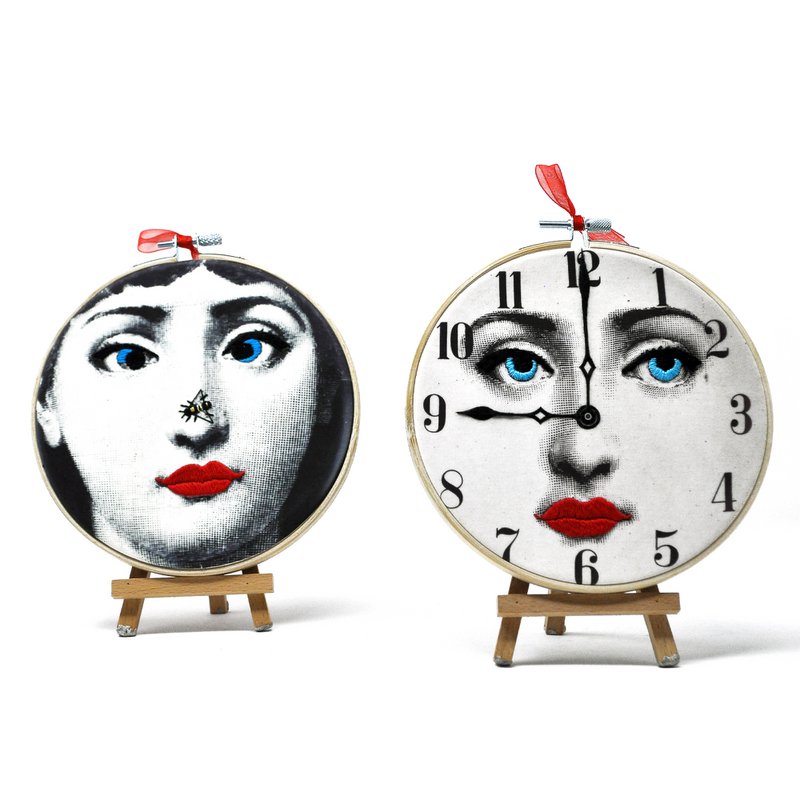 Fornasetti Portraits 15cm – Embroidered Wall Art Retail Starter Pack (7pcs)