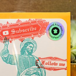 The Influencer (Jesus) Bogtrykkerkort (med kuvert)