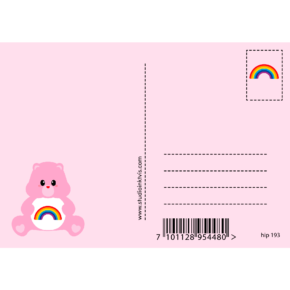 Care bear troetelbeertje sending love and rainbows