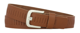 Leather Belt 4cm | Slot strap Smooth leather