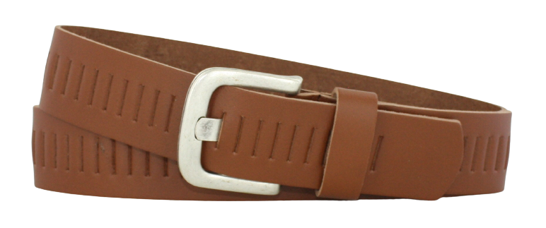 Ledergürtel 4cm | Schlitzriemen Glattleder