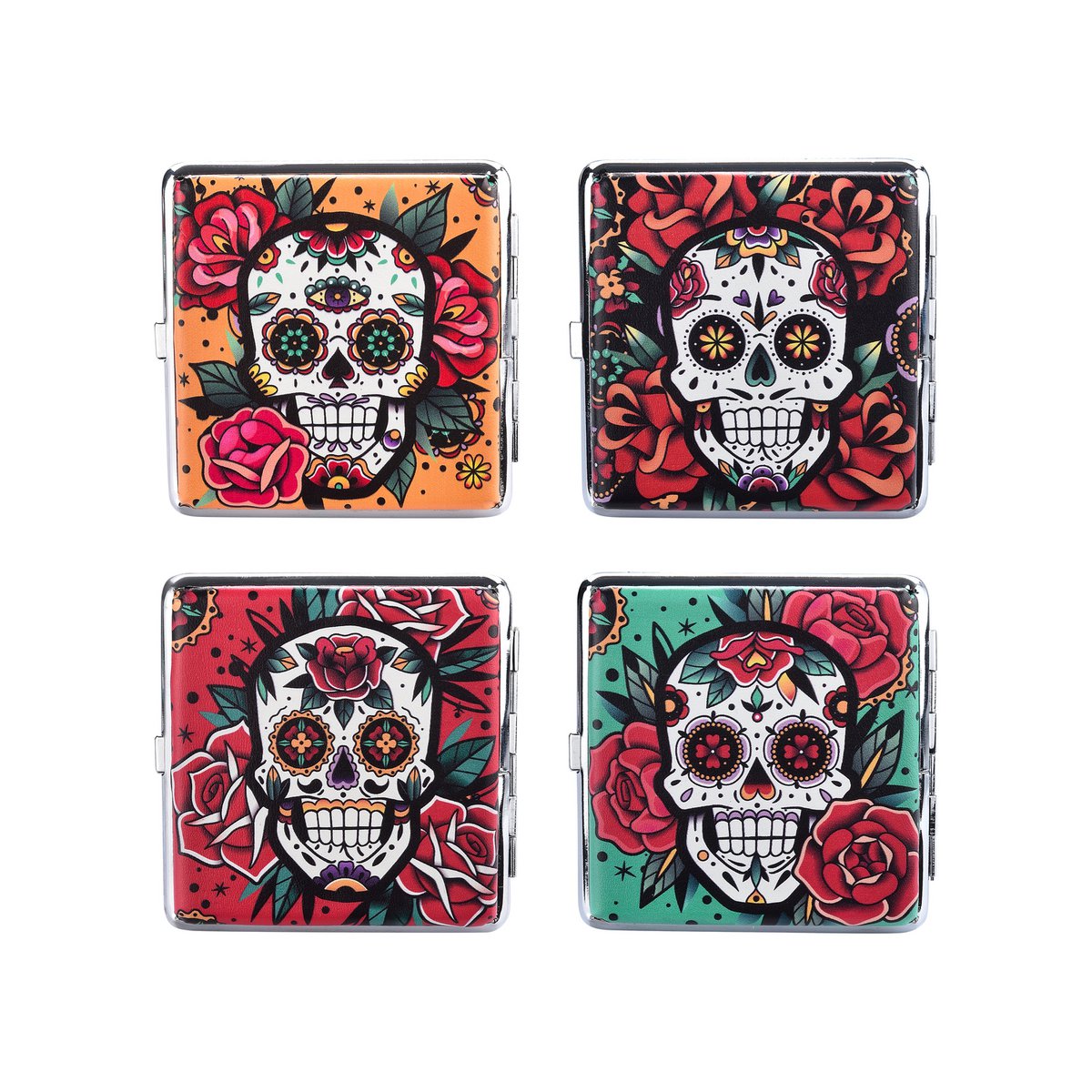 Etui à cigarettes Skulls &vFlowers
