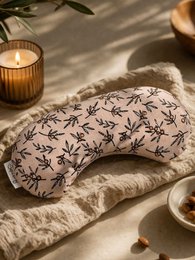 Heating cushion - Cherry stone eye mask - Pink blossom branch