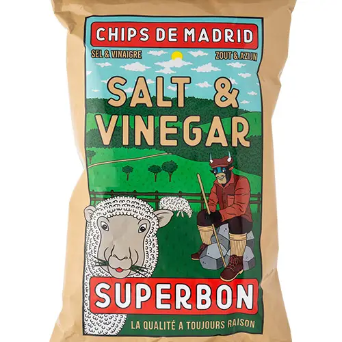 NOVITÀ - Patatine aceto e sale 125g - Superbon