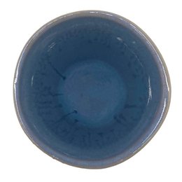 Stoneware Becher "Anker" blau
