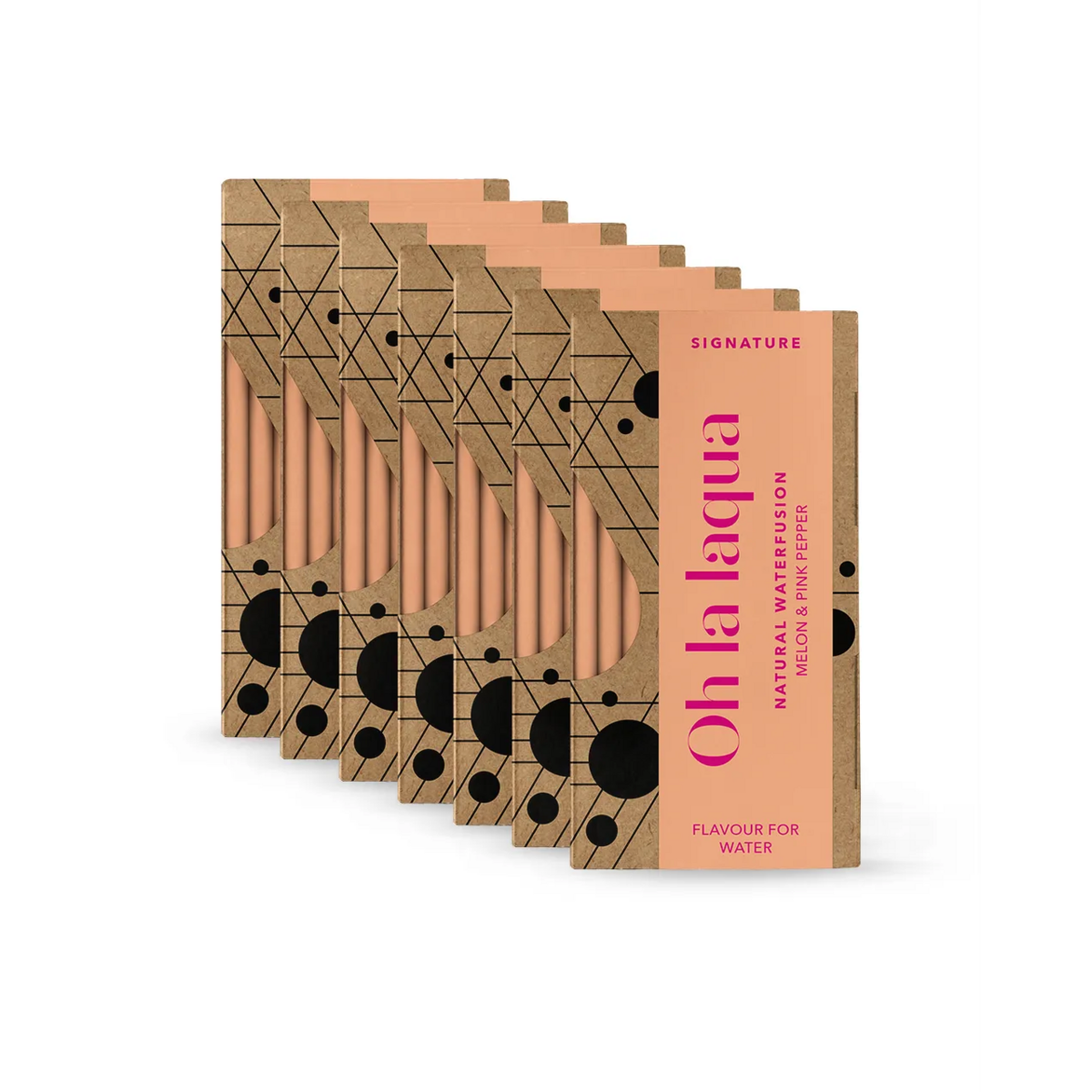 7 x MELÓN Y PIMIENTA ROSA • Para agua aromatizada
