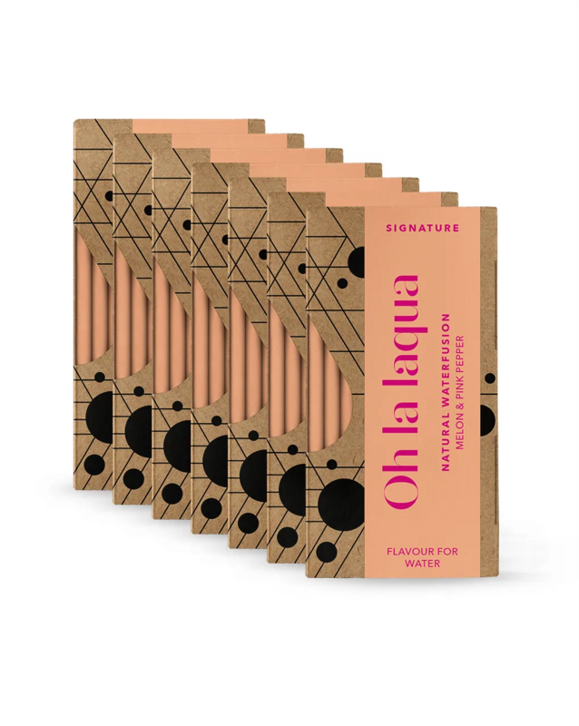 7 x MELON & POIVRE ROSE • Pour eau aromatisée