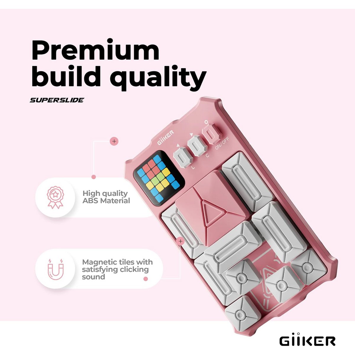 GiiKER Super Slide-puzzelspel, ROZE