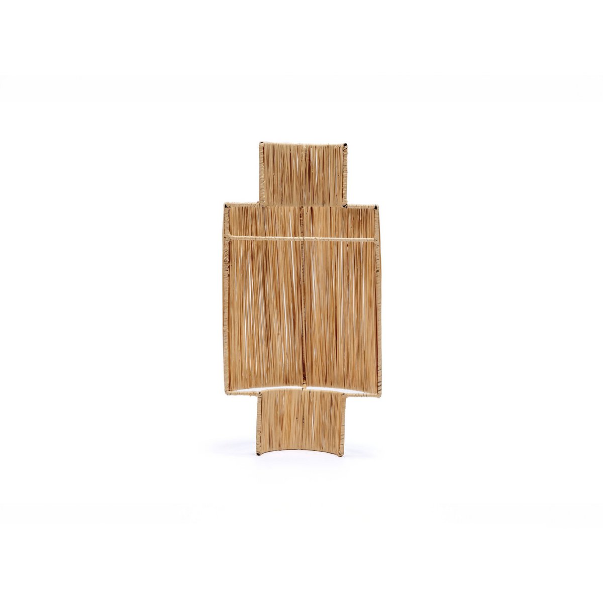 Aplique de pared de fibra natural trenzada - Estilo mediterráneo, artesanal y étnico, 50cm