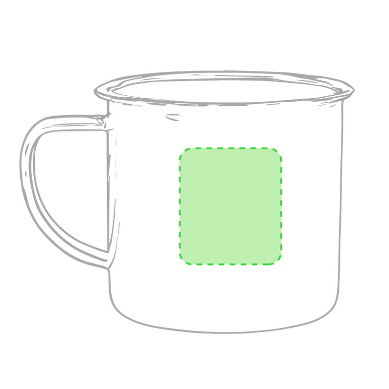 Tasse en métal à personnaliser