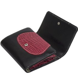 Sunsa Damen Geldbörse. Leder Geldbeutel. Portemonnaie mit RFID Schutz. Brieftasche aus Leder. Mittelgroße Geldbörse für Frauen mit vielen Kreditkartenfächern- Wallet für Damen, Geschenkidee