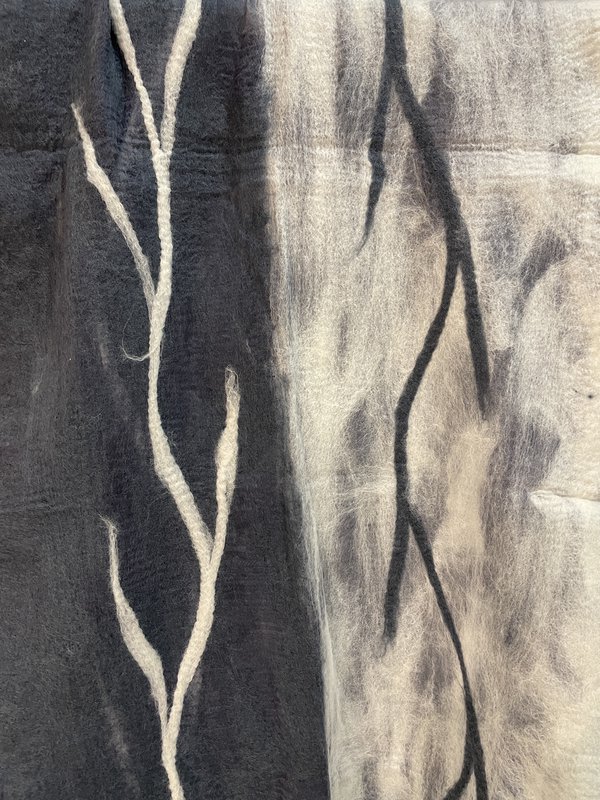 | Scarf | Merino wool | Silk | Handmade | Fair Trade | Nepal