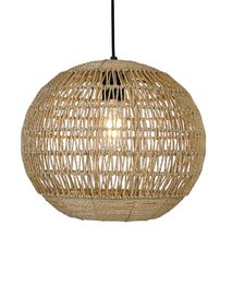  Natural woven pendant lamp, 45cm diameter, 41cm height, for ambient lighting in living rooms, bedrooms, or dining areas.