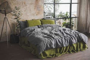 Linen Bedding Set for US/CA in Various Colors and Sizes