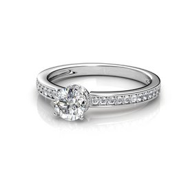 Bague Elise - Argente et Cristal