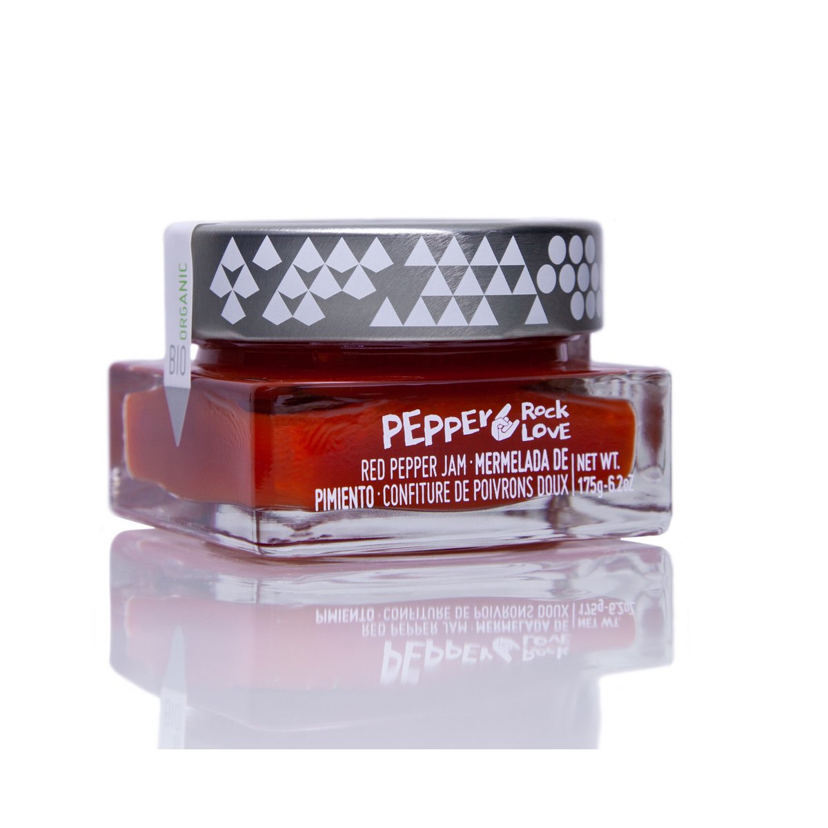 Biologische gourmetpaprikajam met 85% fruit, 305g