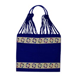 Shopping bag Boho San Angel, select color blue
