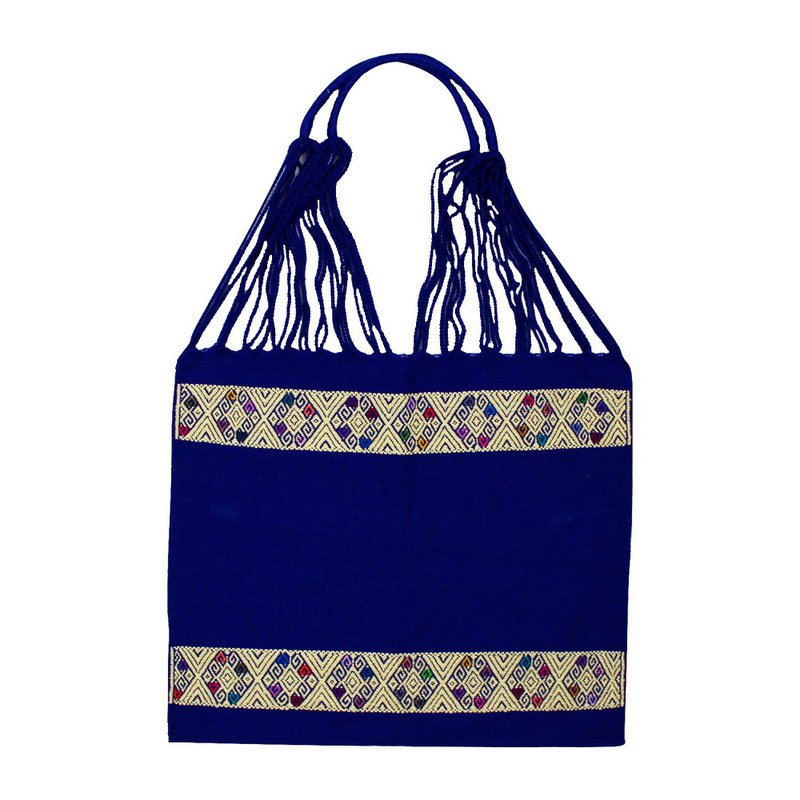 Shopping bag Boho San Angel, select color blue