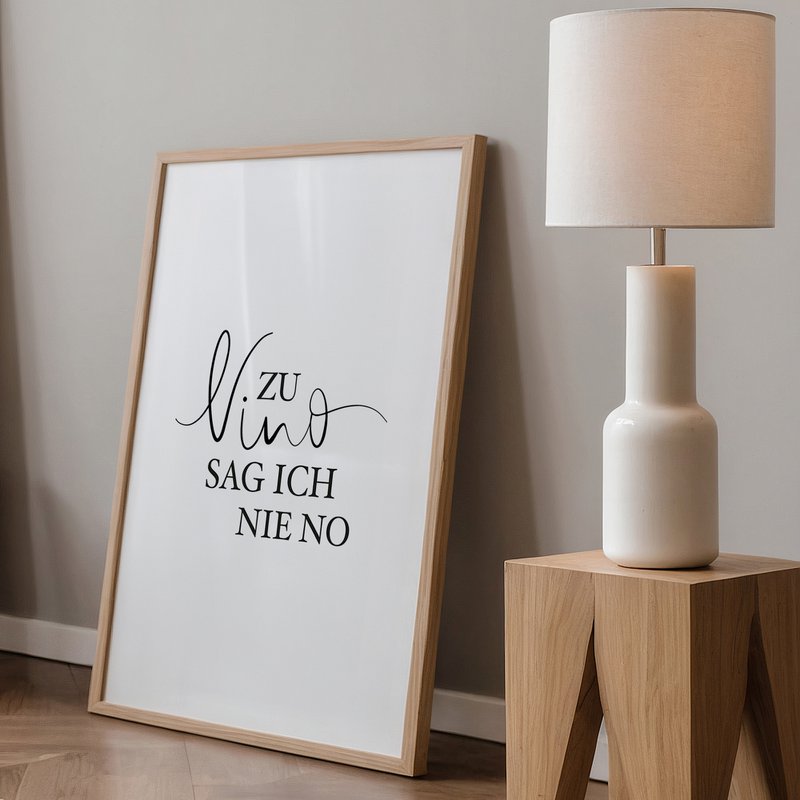 Poster: Zu Vino sag ich nie no