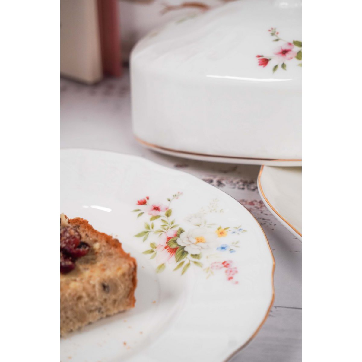 Plato de postre Jardín inglés 21,6 cm Isabelle Rose