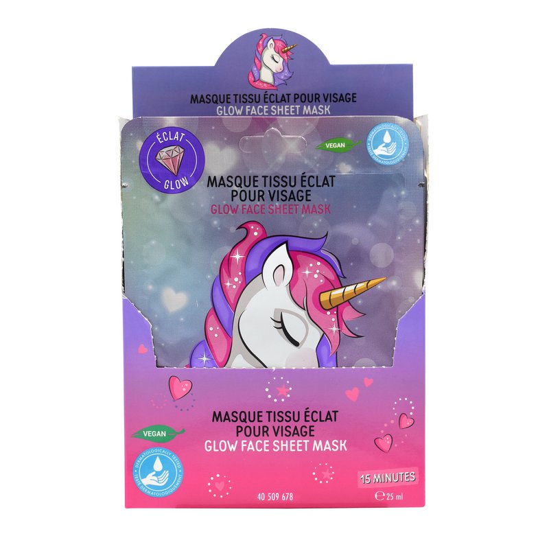 😍Girl Power, Maschera, Tessuto, Radianza per viso, bambini, bambino, cura del viso, 25 ml