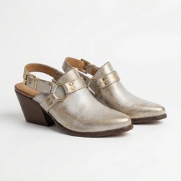 Deva Silver Mules
