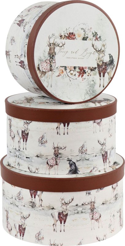 SCHACHTELN MERRY&BRIGHT 3 TEILIGES SET (HOFF1381)