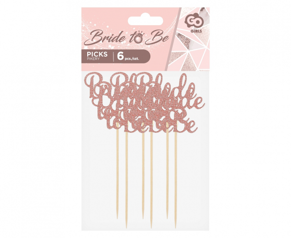 Picks Bride to be - Roségold - 12 Stück