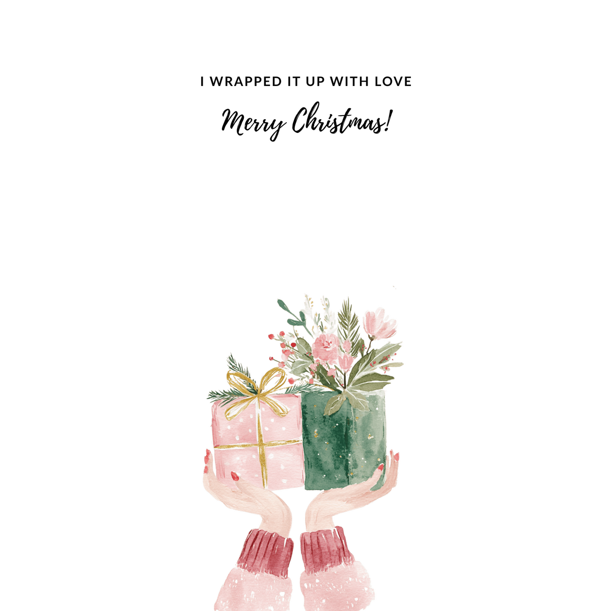 Duurzame kerstkaart - Christmas  love