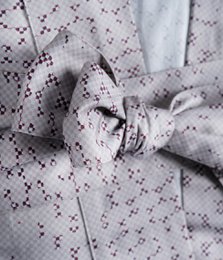 Bademantel Kimono Mesh Mandel