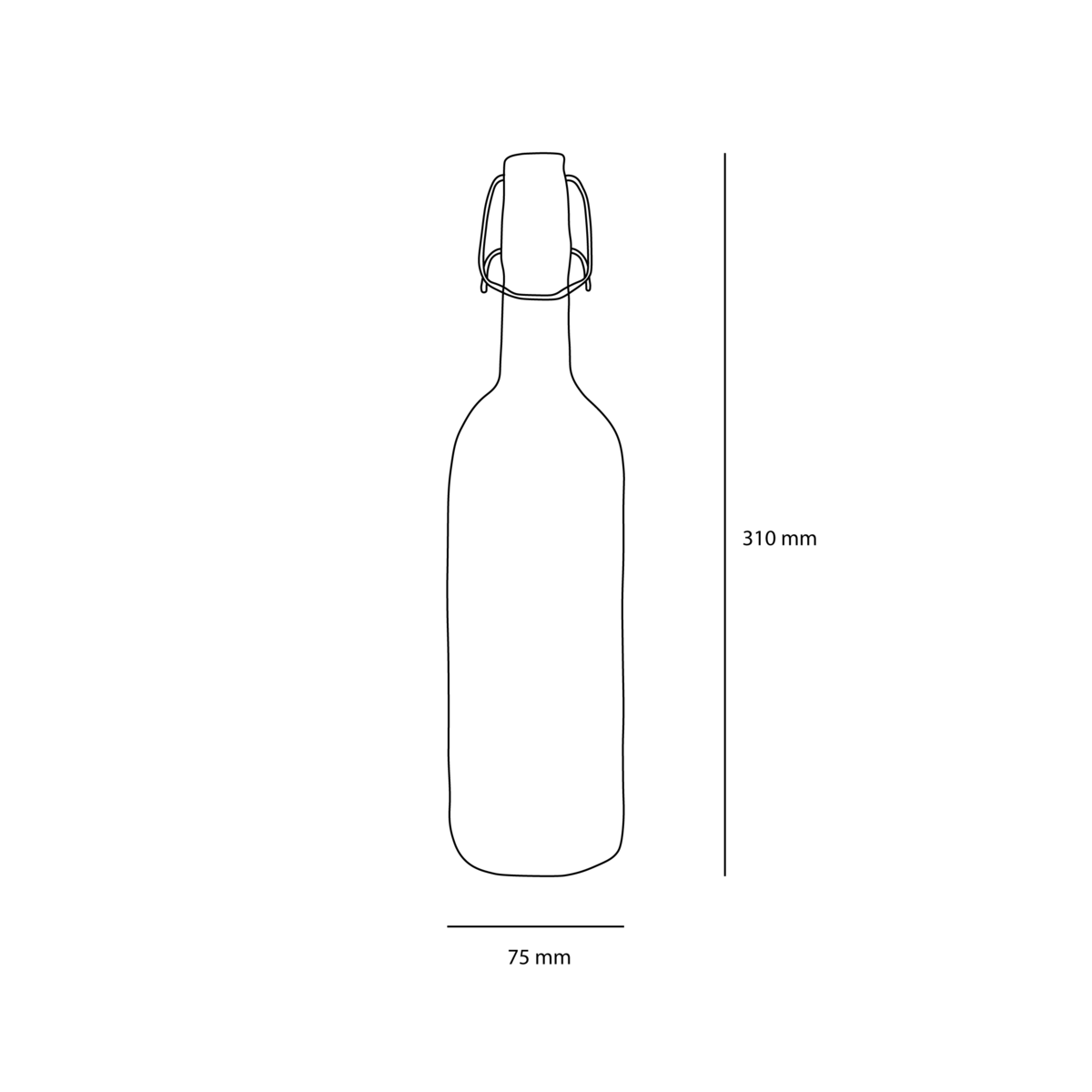 Water bottle "Wave"