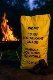 Carbone di qualità del ristorante premium 10 kg - carbone naturale 100% per barbecue, kamado, fumatore e grill - combustione a lungo termine e calore alto