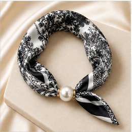 HS Pearl Scarf New Colors - Magnetic Pearl Closure